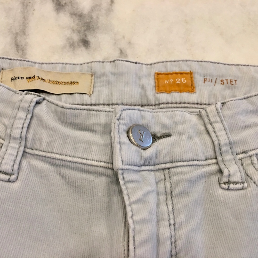 Anthropologie Pilcro corduroys in light grey - Picture 4 of 4